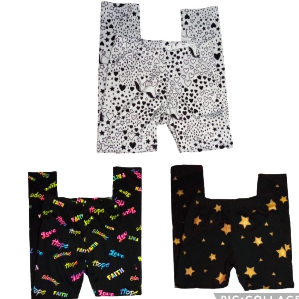 3 Girls Leggings Sz 6X
